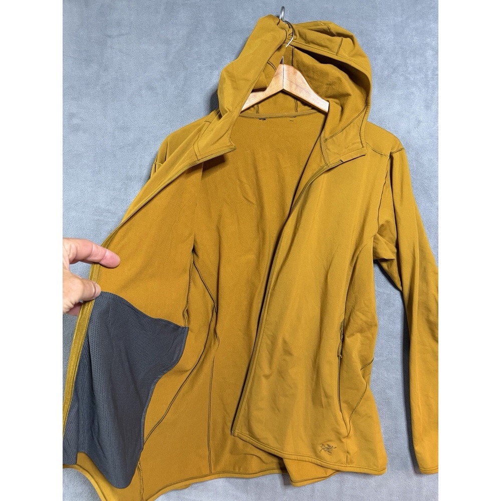 Arc'teryx Dallen Fleece Hoodie Men's M Yellow Full Zip Jacket Preppy Gorpcore - Picture 6 of 12